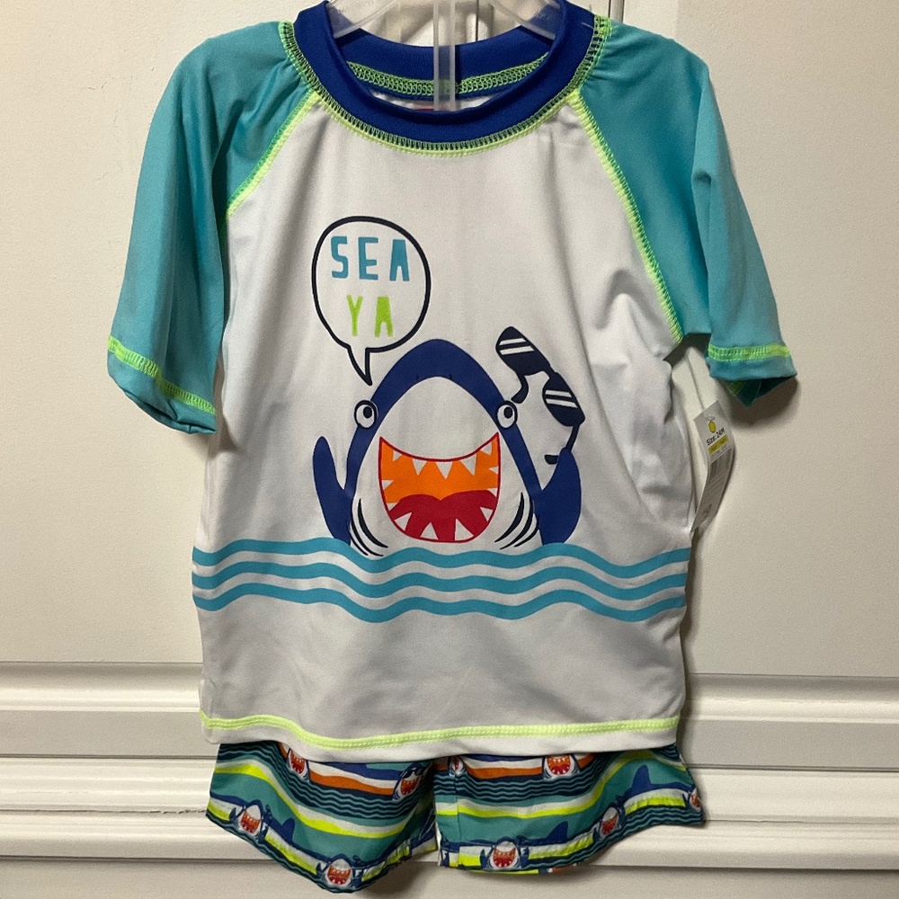 NWT 24 months boy’s 2 pc short set, Swiggles, Sea Ya Shark